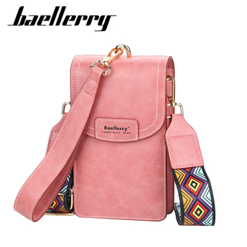 Baellerry ženska crossbody torba s džepom za telefon – PU, vertikalno kvadratno oblikovanje, zatvaranje kapicom, unutarnji pretinac za telefon i identifikaciju, mekan materijal, stil svježe i slatke