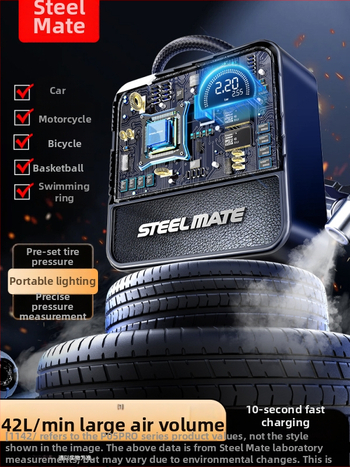 Pompa de aer portabilă pentru mașină, alimentare USB, 12V, afișaj digital, 35 L/min, 220W