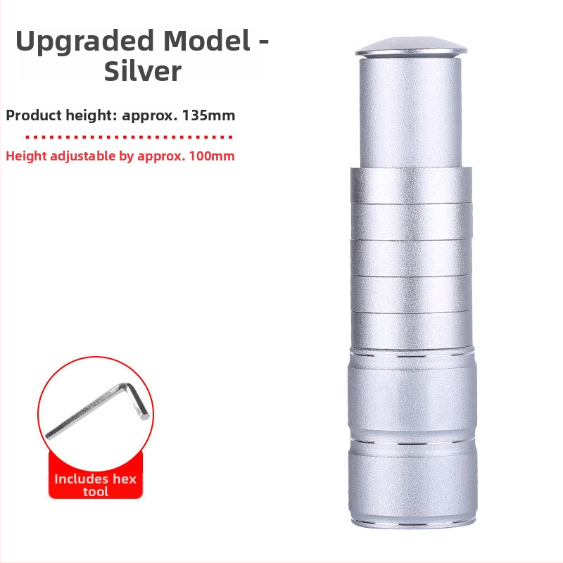 Ridicător reglabil pentru ghidon MTB — metal, Lao Gao, etichetă privată disponibilă, universal pentru bărbați și femei