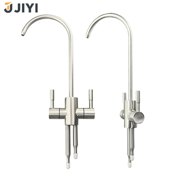 Robinet de apă potabilă din oțel inoxidabil 304, rotativ, cu ieșire dublă, flux rece unic, cartuș ceramic, certificat CE