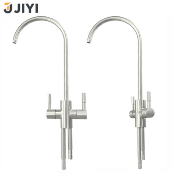 Robinet de apă potabilă din oțel inoxidabil 304, rotativ, cu ieșire dublă, flux rece unic, cartuș ceramic, certificat CE