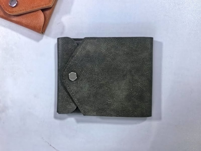 Unisex ρετρό κοντό πορτοφόλι για κέρματα και πολυλειτουργικό πορτοφόλι με θήκη για ID, PU υλικό, προστασία από κλοπή, επεκτειόμενο σχέδιο, χειμερινή έκδοση 2024