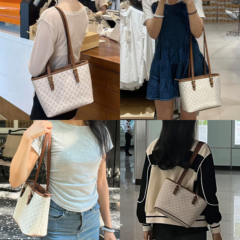 Luobashi curea de umăr din piele naturală pentru MK Tote Bag - curea de înlocuire/extensie, rezistentă la uzură și reduce încărcătura, Vara 2023