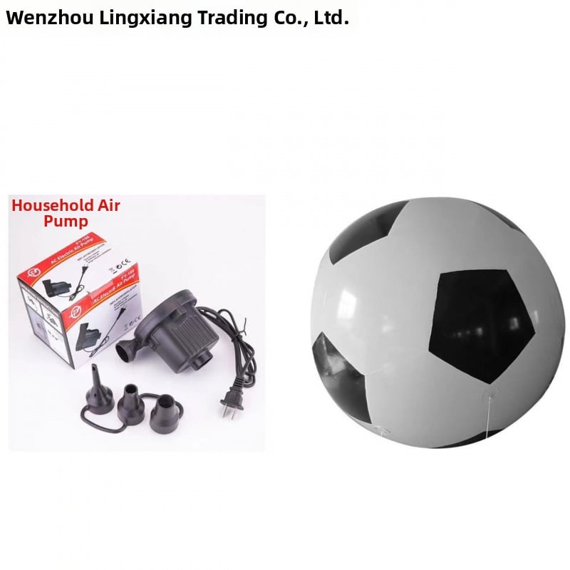 Piepūšama futbola bumba no PVC, šūta ar mašīnas šuvumiem, bez logotipa, vispārējai lietošanai