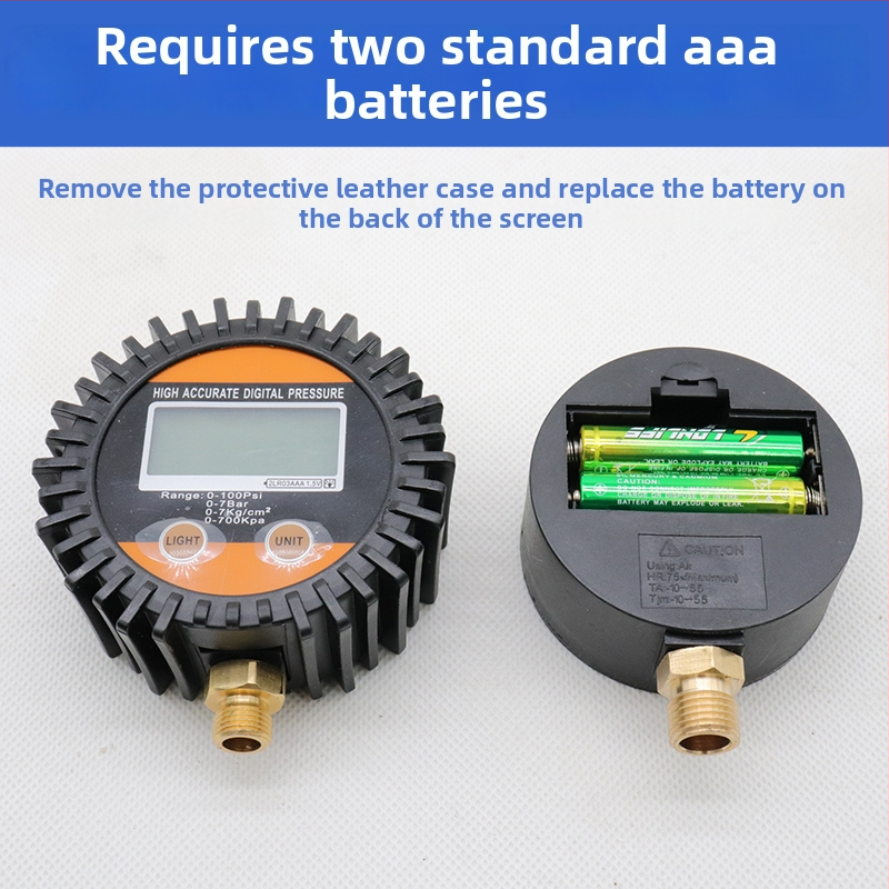Elektronický tlakomer na pneumatiky s digitálnym displejom (Model 1)