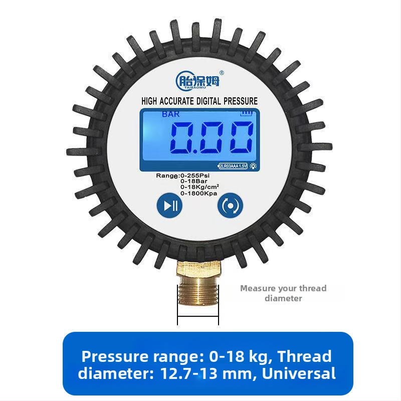 Elektronický tlakomer na pneumatiky s digitálnym displejom (Model 1)