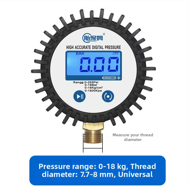 Elektronický tlakomer na pneumatiky s digitálnym displejom (Model 1)