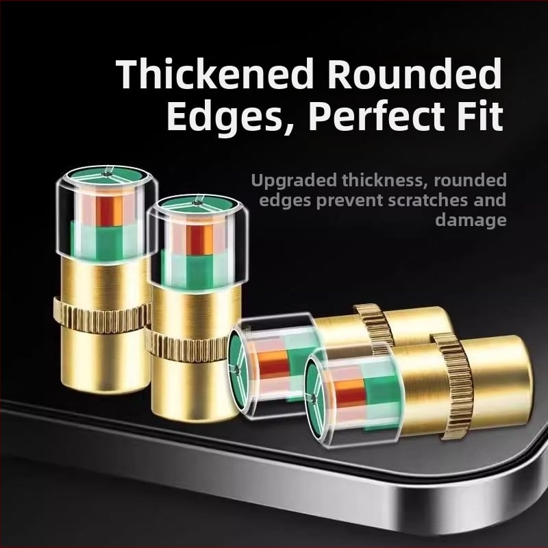 Strength Padangos slėgio matuoklis automobiliams ir motocikliams – išorinis matuoklis, aukšta tikslumo; medžiaga nerūdijantis plienas, grynas vario branduolys, plastikinis branduolys