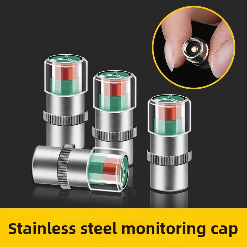 Strength Padangos slėgio matuoklis automobiliams ir motocikliams – išorinis matuoklis, aukšta tikslumo; medžiaga nerūdijantis plienas, grynas vario branduolys, plastikinis branduolys