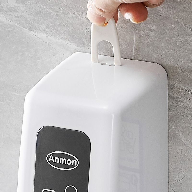 Dispozitiv de dezinfectare cu spumă pentru toaletă, montat pe perete, acționare prin apăsare, ABS, tratament prin oxidare, stil modern minimalist