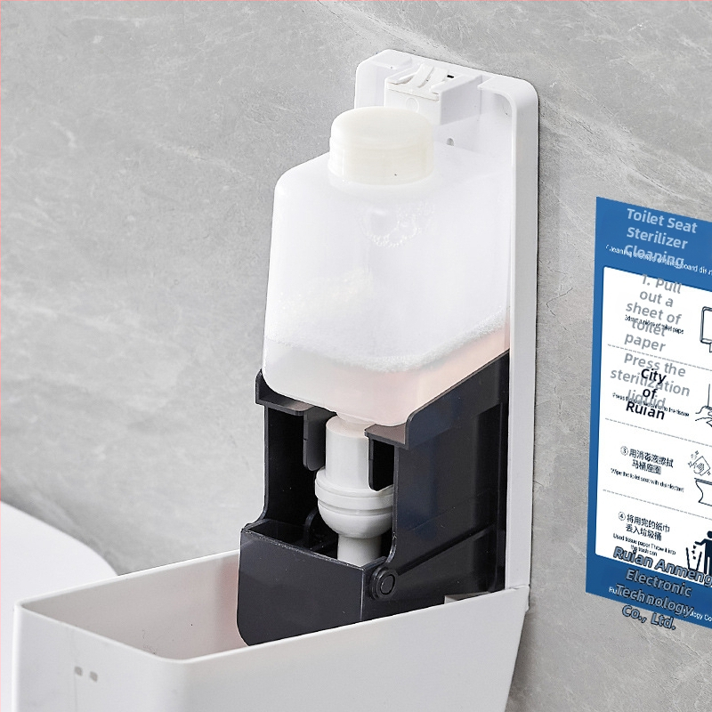 Stenu montovaný toaletný pena sterilizátor s ručným stlačením, ABS, oxidácia ošetrenie, moderný minimalistický štýl