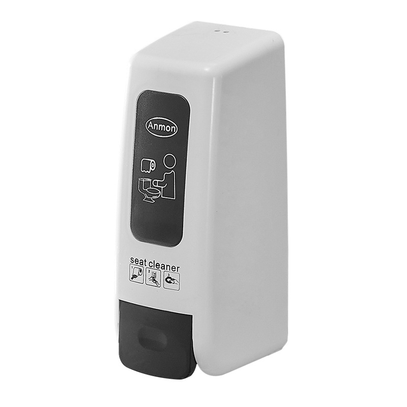 Dispozitiv de dezinfectare cu spumă pentru toaletă, montat pe perete, acționare prin apăsare, ABS, tratament prin oxidare, stil modern minimalist