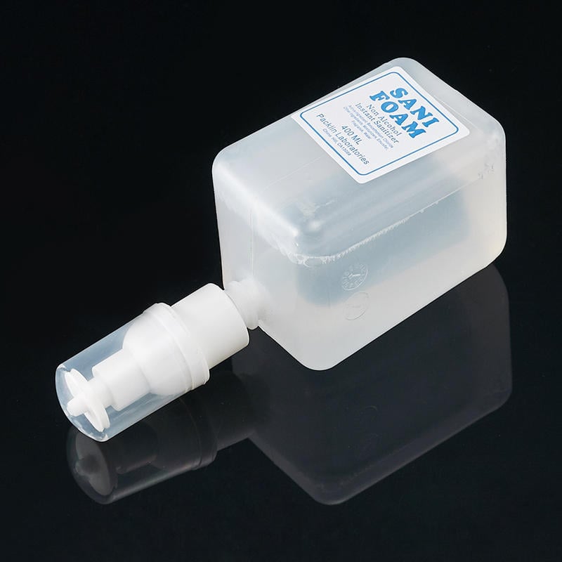 Dispozitiv de dezinfectare cu spumă pentru toaletă, montat pe perete, acționare prin apăsare, ABS, tratament prin oxidare, stil modern minimalist