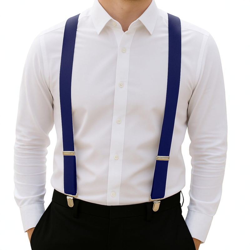 Bretele elastice în formă Y, unisex, cu clips puternice, 3 clipsuri, cruce în spate