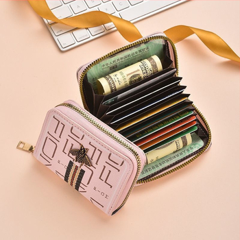 Θήκη καρτών PU, unisex, επιχειρηματικό στυλ, μεγάλη χωρητικότητα, πολλαπλές θήκες καρτών, επεκτεινόμενος σχεδιασμός