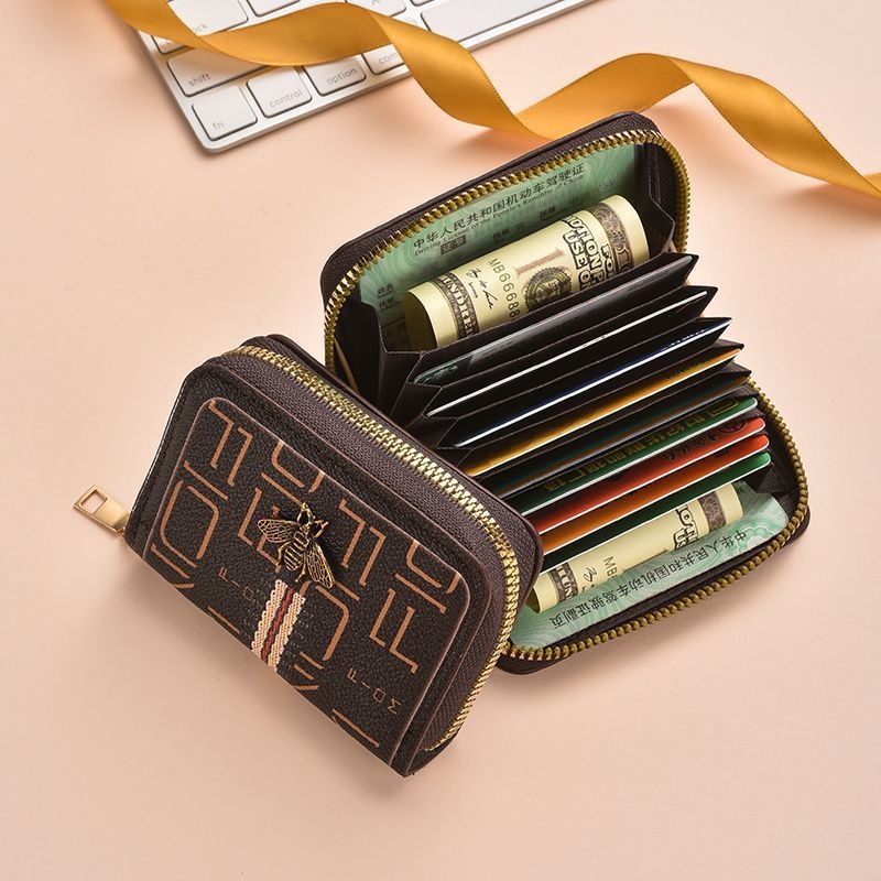 Θήκη καρτών PU, unisex, επιχειρηματικό στυλ, μεγάλη χωρητικότητα, πολλαπλές θήκες καρτών, επεκτεινόμενος σχεδιασμός