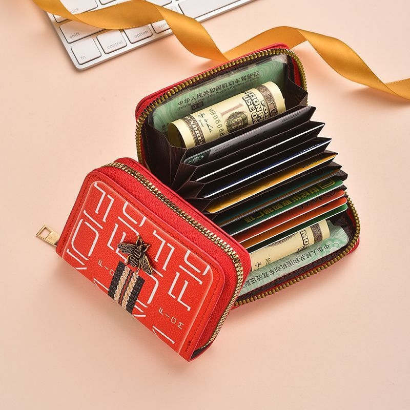 Θήκη καρτών PU, unisex, επιχειρηματικό στυλ, μεγάλη χωρητικότητα, πολλαπλές θήκες καρτών, επεκτεινόμενος σχεδιασμός