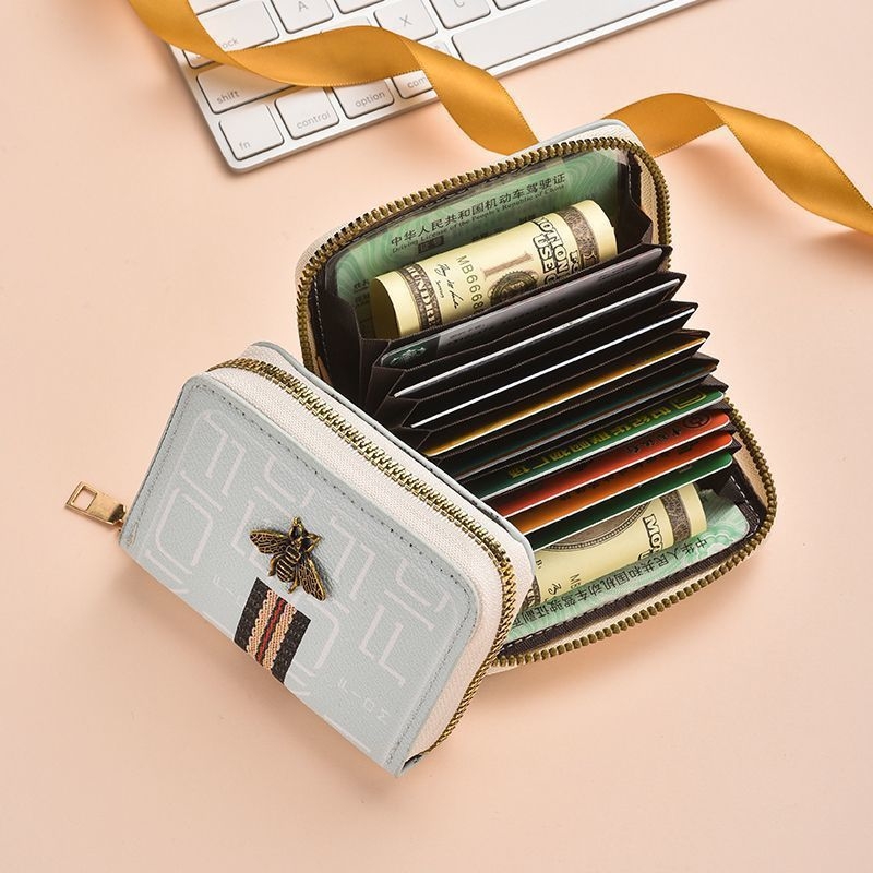 Θήκη καρτών PU, unisex, επιχειρηματικό στυλ, μεγάλη χωρητικότητα, πολλαπλές θήκες καρτών, επεκτεινόμενος σχεδιασμός