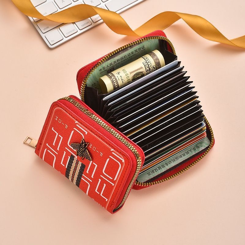 Θήκη καρτών PU, unisex, επιχειρηματικό στυλ, μεγάλη χωρητικότητα, πολλαπλές θήκες καρτών, επεκτεινόμενος σχεδιασμός