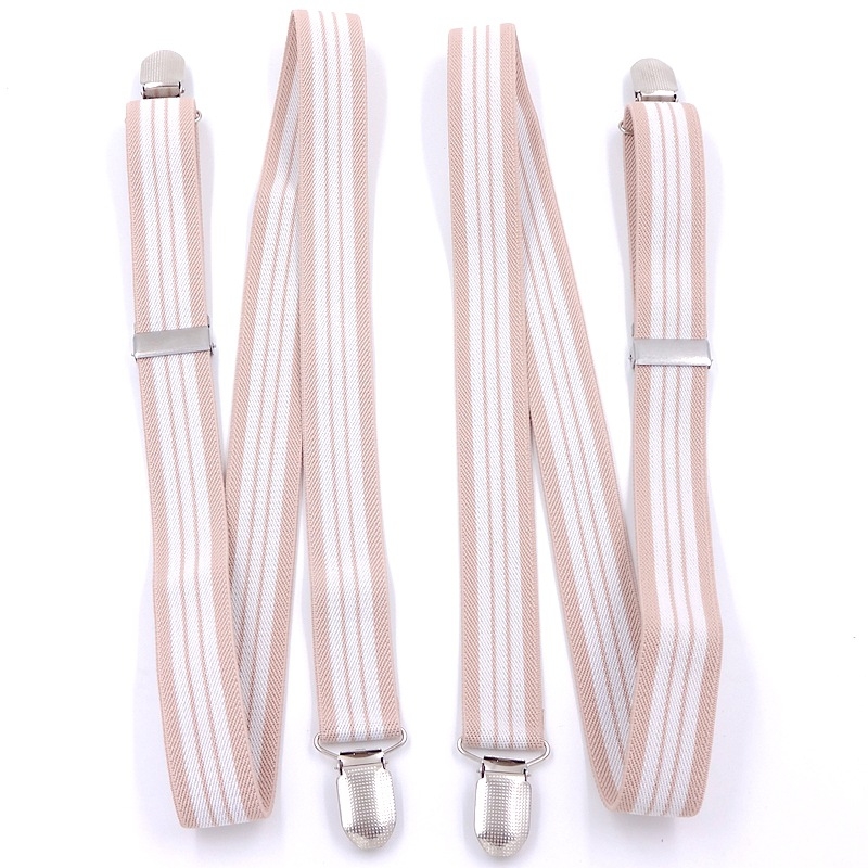 Bretele tip H elastice, unisex, poliester, 4 clips, lungime reglabilă