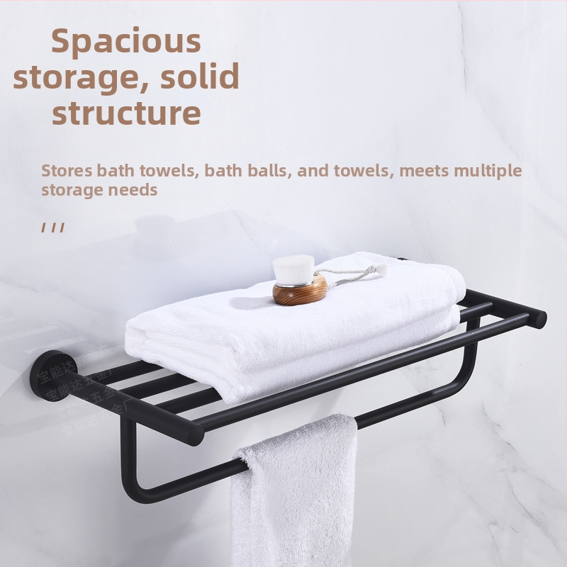 Nerezový vešiak na uteráky, dvojité vrstvy, leštený povrch, proti korózii, nosnosť 3–5 kg