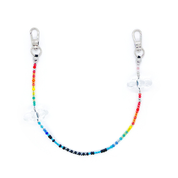 KKBEAD Funie de telefon cu mărgele – stil etnic, acrilic, breloc cu inimă, portabil