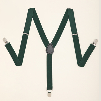 Bretele elastice pentru bărbați, cu 3 clipsuri, X-spate, cataramă metalică, lungime reglabilă, unisex, culoare solidă