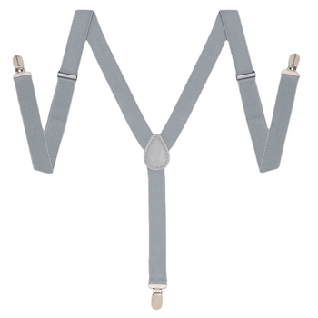 Bretele elastice pentru bărbați, cu 3 clipsuri, X-spate, cataramă metalică, lungime reglabilă, unisex, culoare solidă