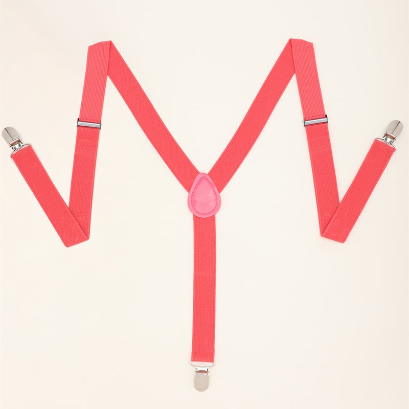 Bretele elastice pentru bărbați, cu 3 clipsuri, X-spate, cataramă metalică, lungime reglabilă, unisex, culoare solidă