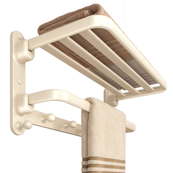 Рафт за кърпи от Space алуминий, сгъваем, 1–2 нива, оксидирана повърхност, товароподемност 10–15 кг