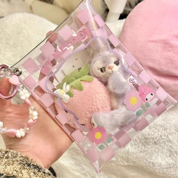 Suport pentru carduri din PVC, în stil geantă de mână – multifuncțional, pentru călătorii și depozitare lenjerie, stil japonez