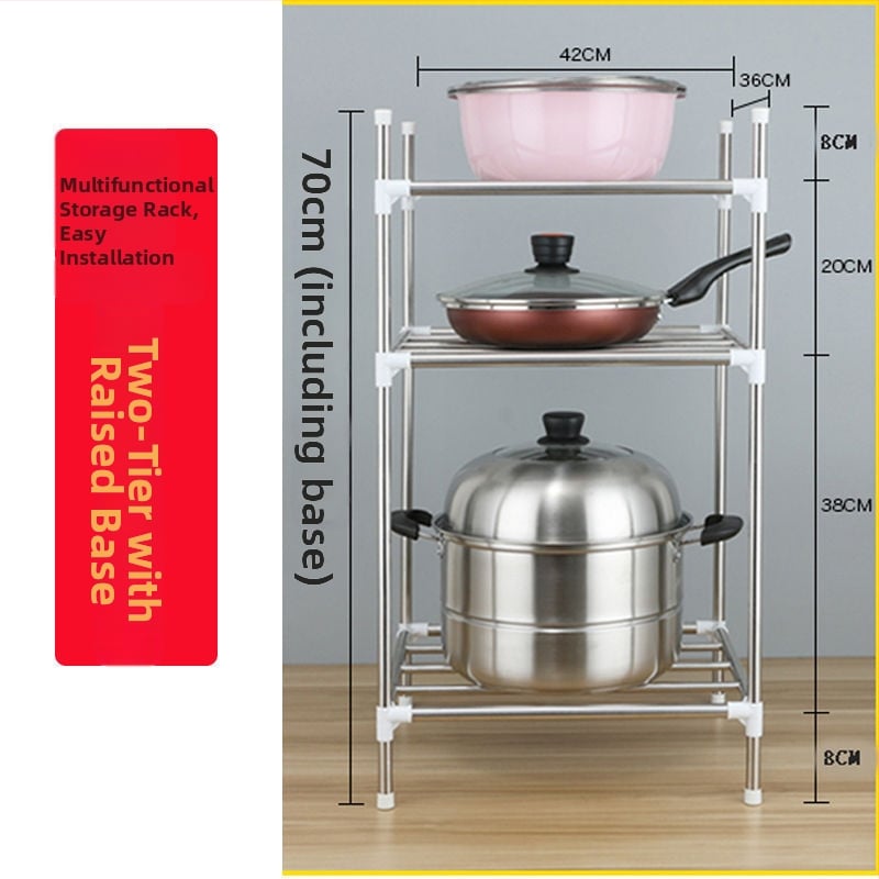 Raft de baie din oțel inoxidabil, pe podea, cu mai multe niveluri de depozitare, reglabil