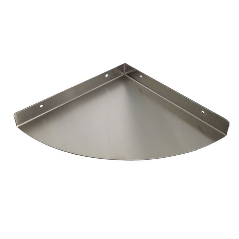 Raft de depozitare triunghiular din oțel inoxidabil, cu un singur etaj, pentru bucătărie și baie — montaj fără găuri, sarcină 10–20 kg