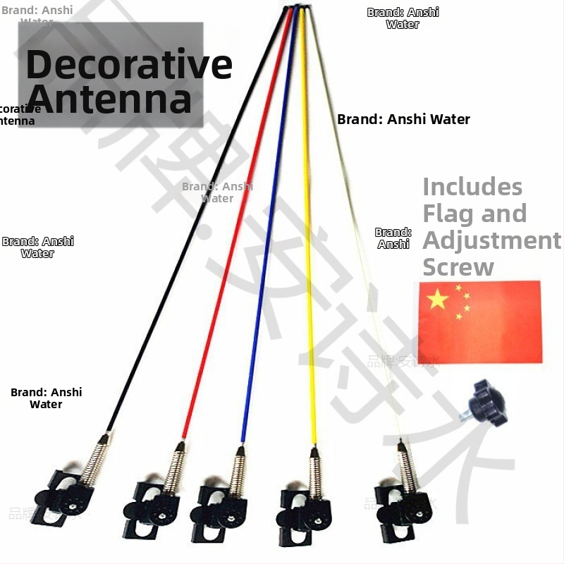 Dekoratívna anténa pre motocykle | Inštalácia: závit | Značka: An shishui