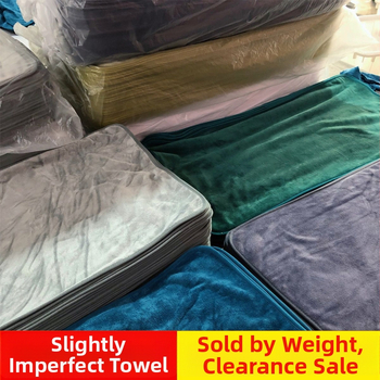 Mikroszálas tisztító törölközők, 150D sima szövés, könnyűek; éttermek és háztartás számára; enyhén hibás készlet