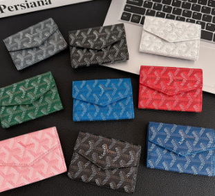 Portofel pentru pașaport și carduri din piele naturală, două straturi, model geometric, stil urban minimalist