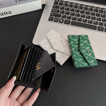 Portofel pentru pașaport și carduri din piele naturală, două straturi, model geometric, stil urban minimalist