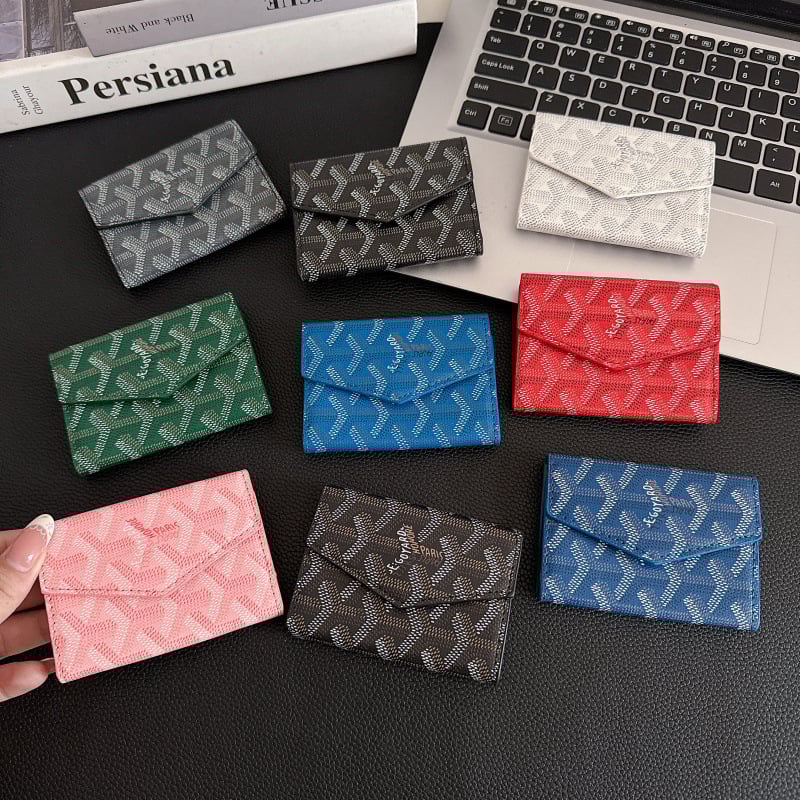 Portofel pentru pașaport și carduri din piele naturală, două straturi, model geometric, stil urban minimalist