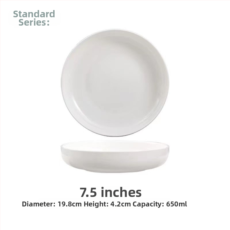Nest Plate kostná porcelán hlboký tanier, kruhový, nordický štýl, vhodný do mikrovlnky