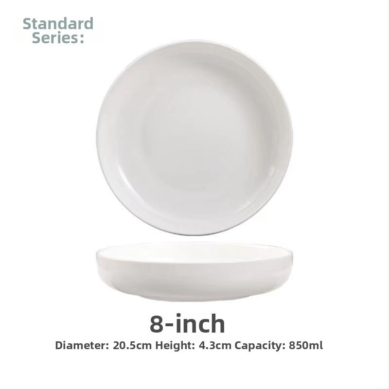 Nest Plate kostná porcelán hlboký tanier, kruhový, nordický štýl, vhodný do mikrovlnky