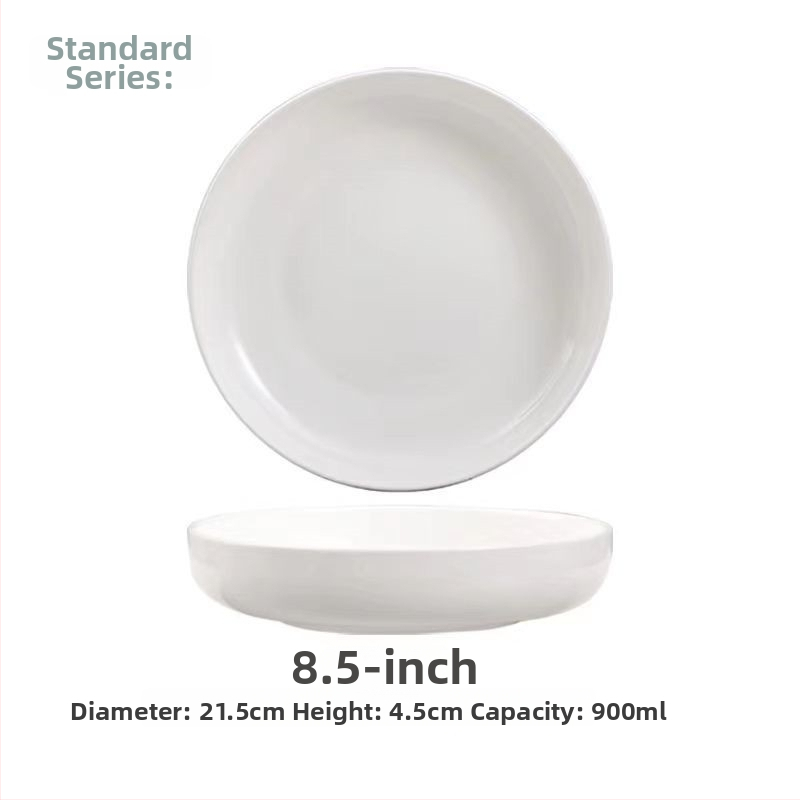 Nest Plate kostná porcelán hlboký tanier, kruhový, nordický štýl, vhodný do mikrovlnky