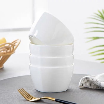 Set Nordic de farfurii și boluri din ceramică cu finisaj sub-glazură – rotunde, compatibil cu microunde