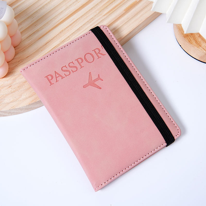 PU δερμάτινο πορτοφόλι διαβατηρίου με RFID - Αντικλεπτικό, για άνδρες και γυναίκες, πολλαπλών καρτών, διαβατήριο και έγγραφα (RFID ενεργοποιημένο; Unisex; Πολλαπλών καρτών)