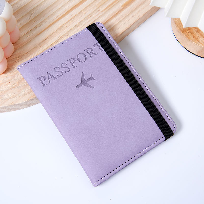 PU δερμάτινο πορτοφόλι διαβατηρίου με RFID - Αντικλεπτικό, για άνδρες και γυναίκες, πολλαπλών καρτών, διαβατήριο και έγγραφα (RFID ενεργοποιημένο; Unisex; Πολλαπλών καρτών)