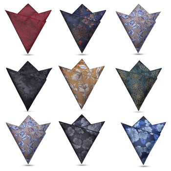 Vīriešu kabatas lakats — džakarda poliestera audums, monohroms raksts, poliestera oderējums, brīvs stils