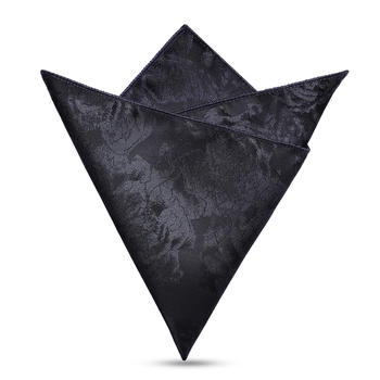 Vīriešu kabatas lakats — džakarda poliestera audums, monohroms raksts, poliestera oderējums, brīvs stils