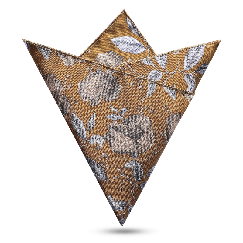 Vīriešu kabatas lakats — džakarda poliestera audums, monohroms raksts, poliestera oderējums, brīvs stils