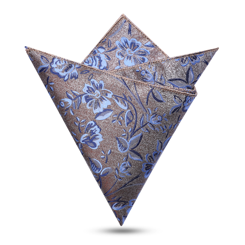 Vīriešu kabatas lakats — džakarda poliestera audums, monohroms raksts, poliestera oderējums, brīvs stils