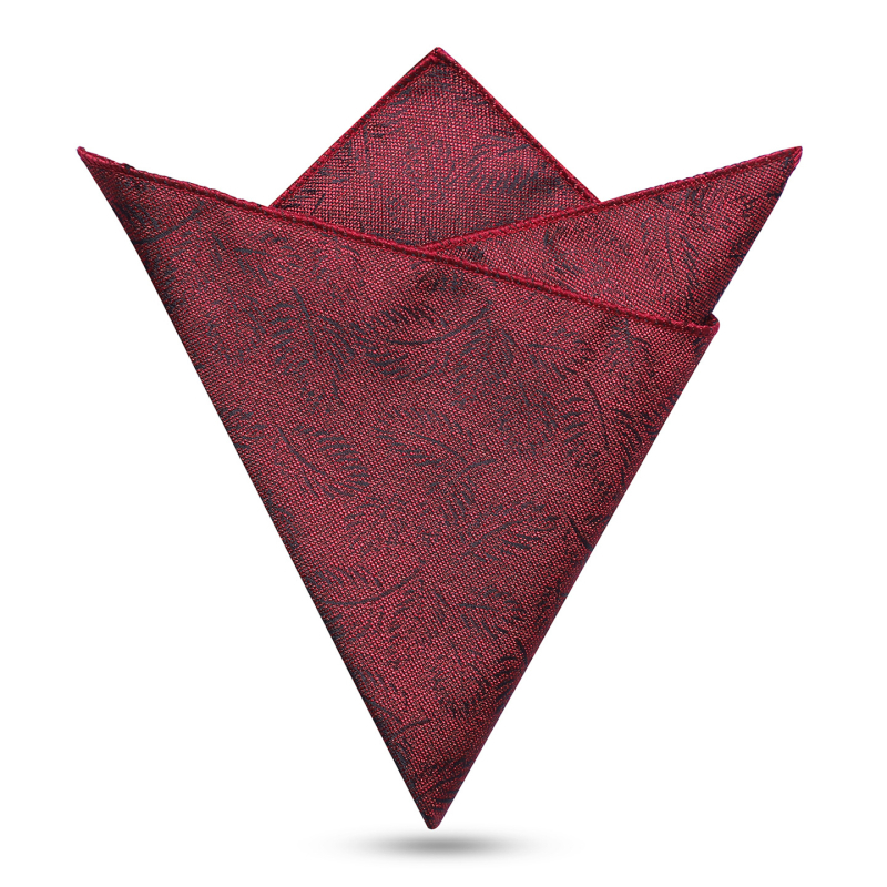 Vīriešu kabatas lakats — džakarda poliestera audums, monohroms raksts, poliestera oderējums, brīvs stils