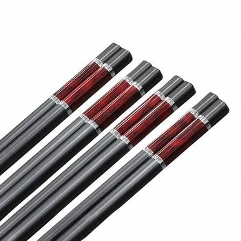 Bețișoare de mâncare din aliaj, model agat, 10 perechi, stil retro de lux